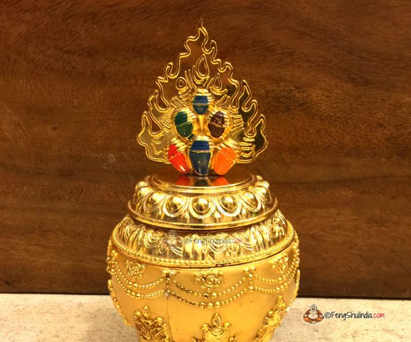 Eight Auspicious Symbols Feng Shui Wealth Vase