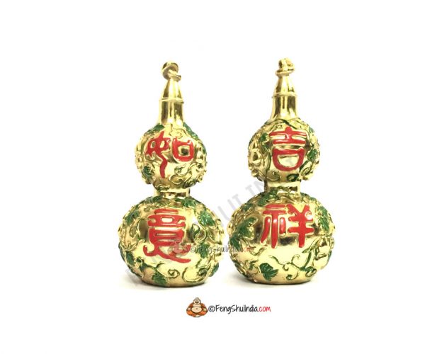 Pair of Golden Wu Lou for Good health