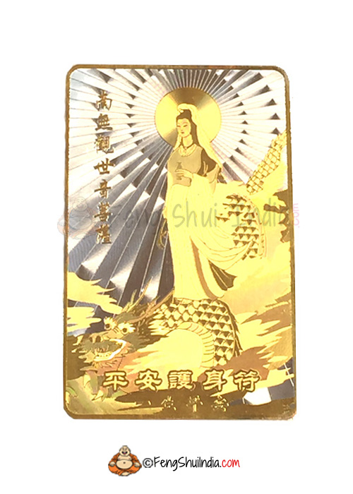 Mother Kuan Yin on Dragon Talisman Card