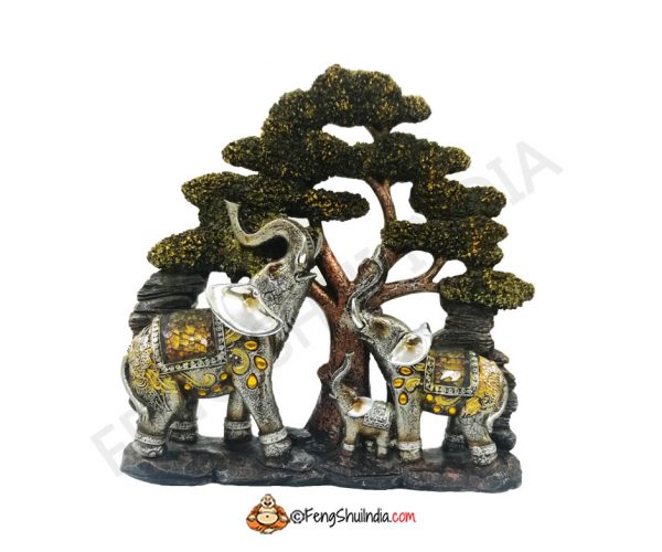 Feng Shui Elephant Family