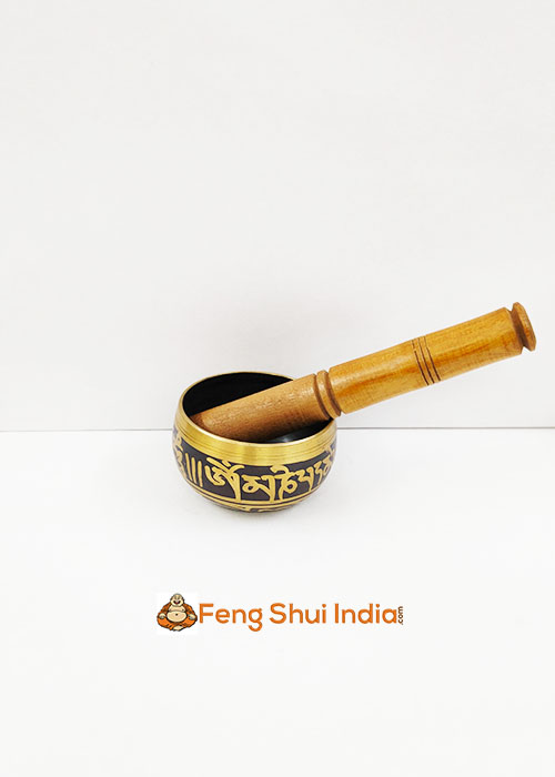 Feng Shui Antique Brass Singing Bowl Big