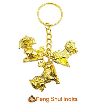 3 Celestial Feng Shui Animals Keychains For Overall Luck And Protection