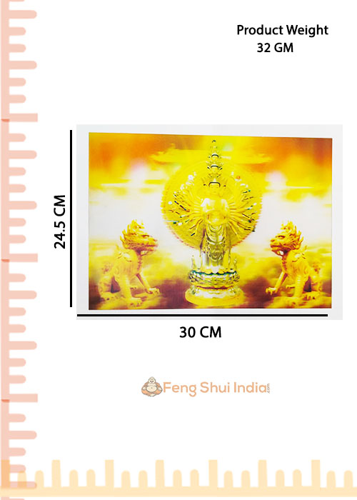 Feng Shui Thousand Hand Tara 3D Card