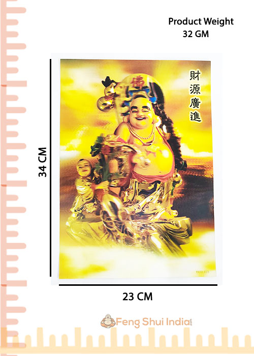 Feng Shui Laughing Buddha 3D Card