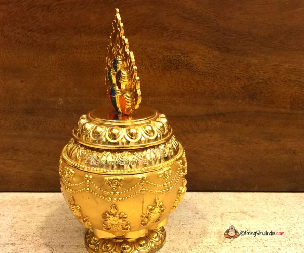 Eight Auspicious Symbols Feng Shui Wealth Vase