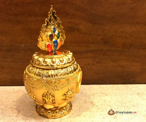 Eight Auspicious Symbols Feng Shui Wealth Vase