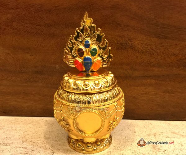 Eight Auspicious Symbols Feng Shui Wealth Vase