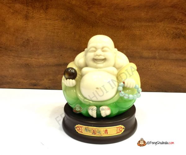 Moon-Stone Laughing Buddha for Peace