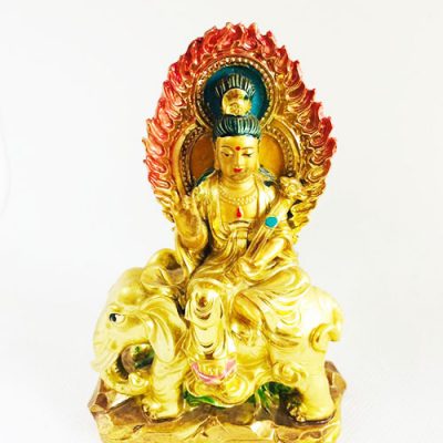 Quan Yin sitting on Elephant is meant to bless you with Knowledge, Wisdom, Mental Peace and Strength.