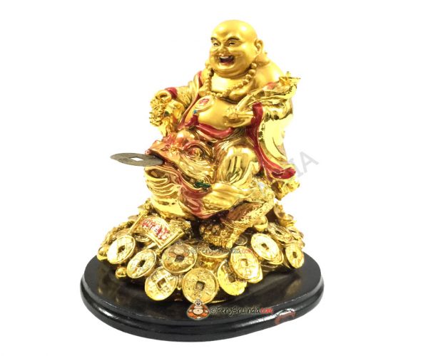 Laughing Buddha on 3 Legged Wealth Frog