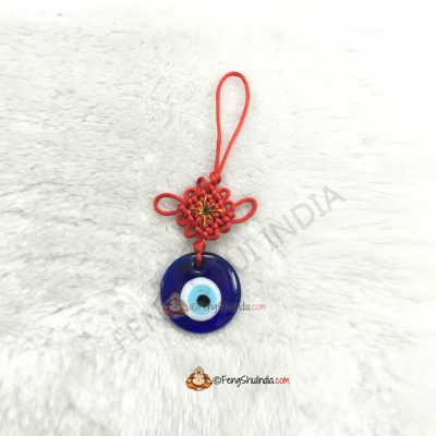 Mystic Knot with Evil Eye Hanging