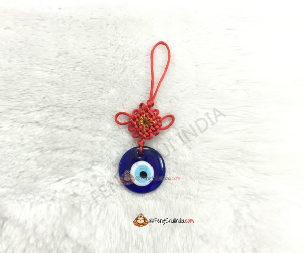 Mystic Knot with Evil Eye Hanging