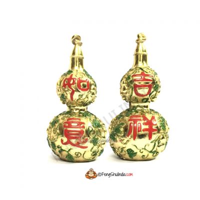 Pair of Golden Wu Lou for Good health