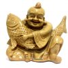 Laughing Buddha with Wealth Carp Fish