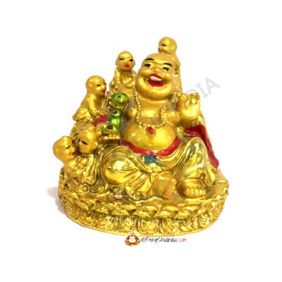 Laughing Buddha with Children