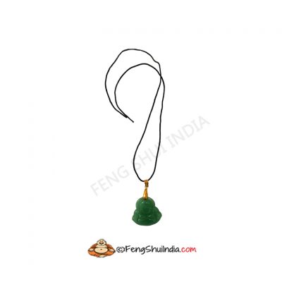 Green Jade Laughing Buddha Pendant