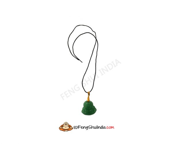 Green Jade Laughing Buddha Pendant