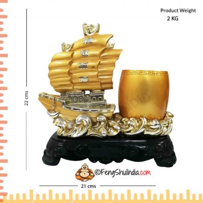 Sailing Ship with Pen Stand