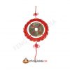 Red Mystic Knot With Coin Hanging