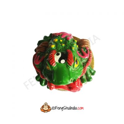 Feng Shui Frog With Ru-Yi Stick