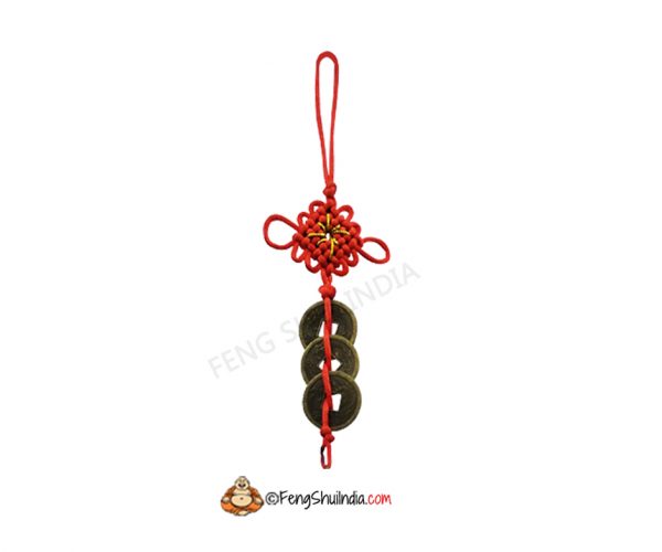 Feng Shui Dragon Bell With Coin And Sward Hanging