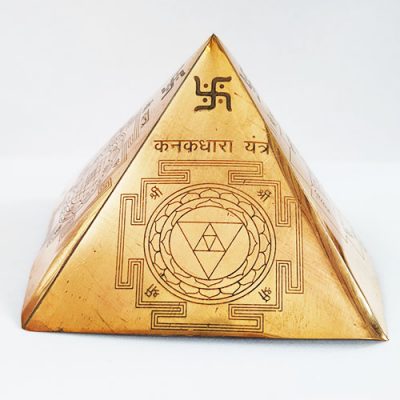 4 Sided Copper Metal Pyramid Yantra