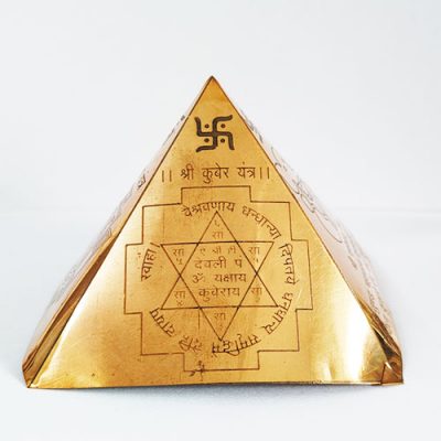 4 Sided Copper Metal Pyramid Yantra