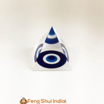 Evil Eye Crystal Pyramid