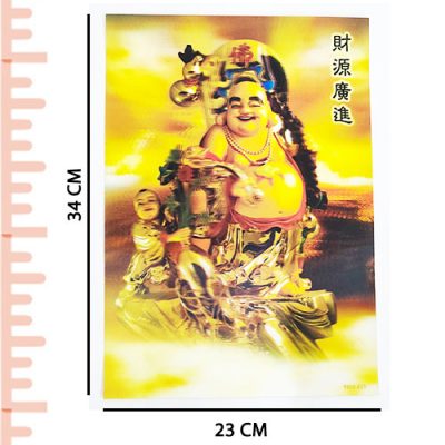 Feng Shui Laughing Buddha 3D Card